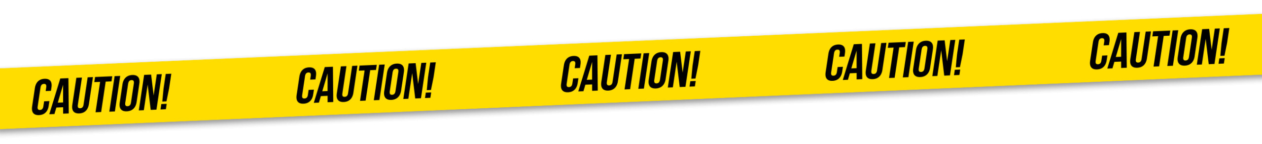 caution banner