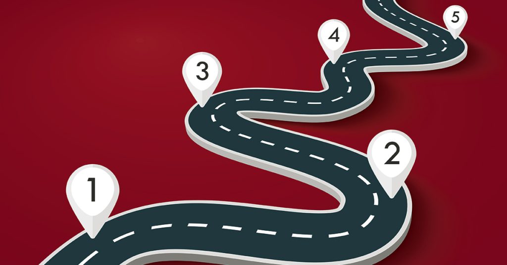 graphic of road