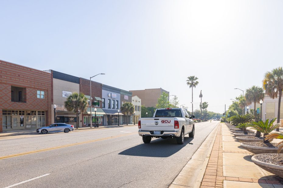 GCU truck driving along street