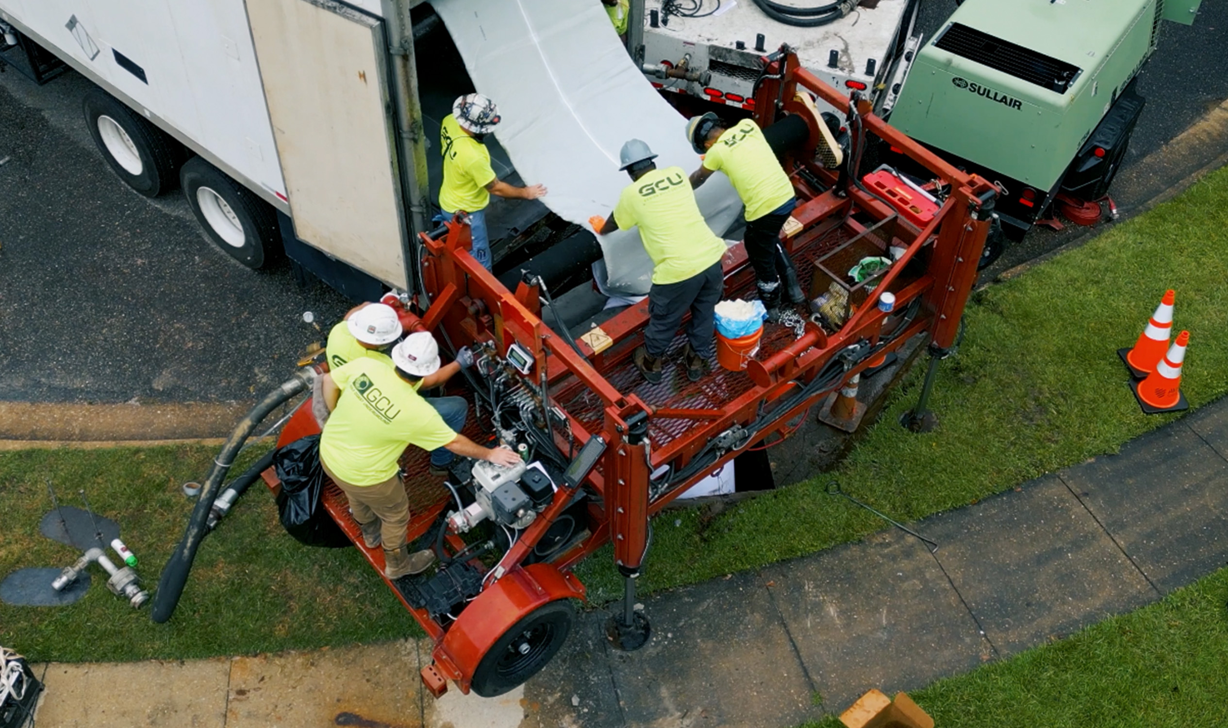 photo of gulf coast underground waste water infrastructure equipment